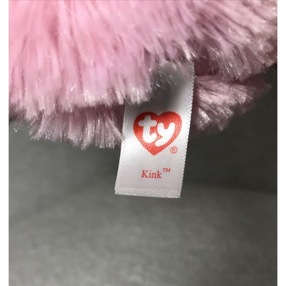 Ty Frizzys KINK Monster Pink/Purple 7" Plush Stuffed Animal Both Tags Attached - Picture 6 of 11